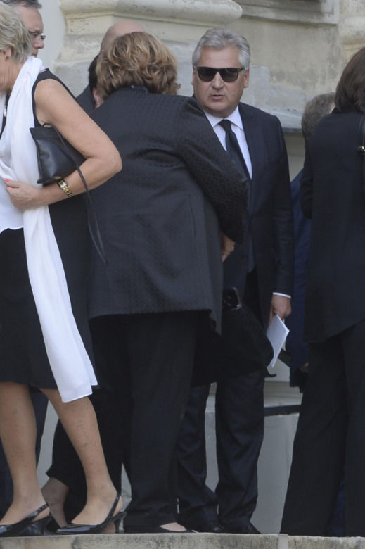 Aleksander Kwaśniewski i Anna Komorowska na pogrzebie Kulczyka 