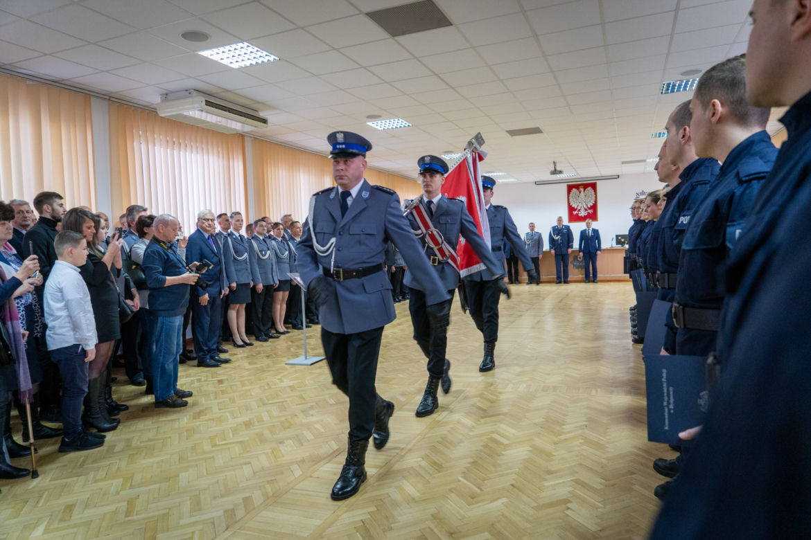 Młodzi policjanci złożyli w Bydgoszczy ślubowanie