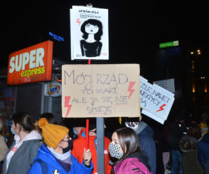 Protest kobiet w centrum Warszawy