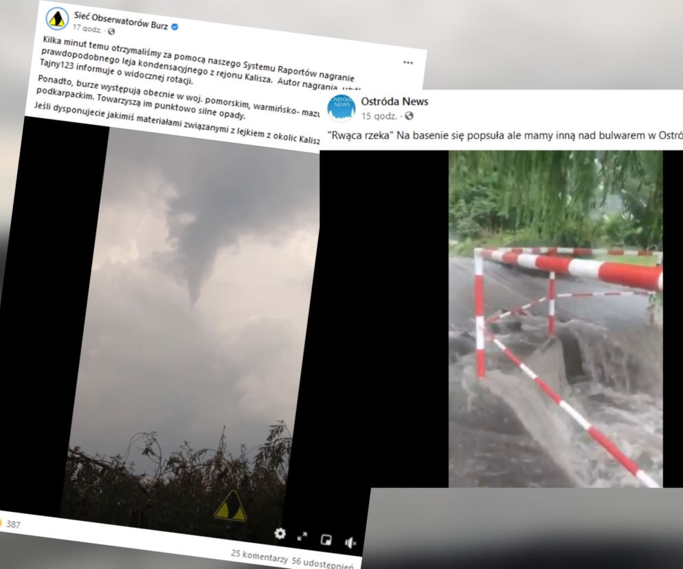 Burze przeszły nad Polską. Strażacy interweniowali ponad 2,5 tysiąca razy [ZDJĘCIA]
