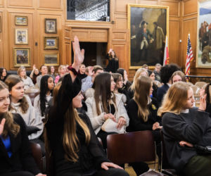 Spotkanie Polskiego Stowarzyszenia Młodzieży w Fundacji Kościuszkowskiej