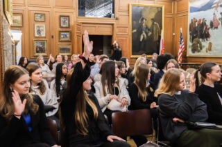 Spotkanie Polskiego Stowarzyszenia Młodzieży w Fundacji Kościuszkowskiej