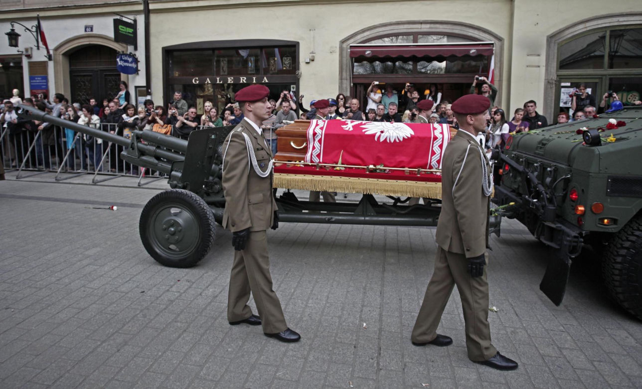 Pogrzeb Lecha i Marii Kaczyńskich w Krakowie, 2010r.