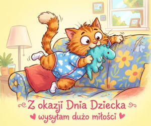 Zabawna kartki na Dzień Dziecka dla dorosłych
