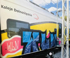 Niszczył farbą pociągi. Przyjeżdżał z Wrocławia