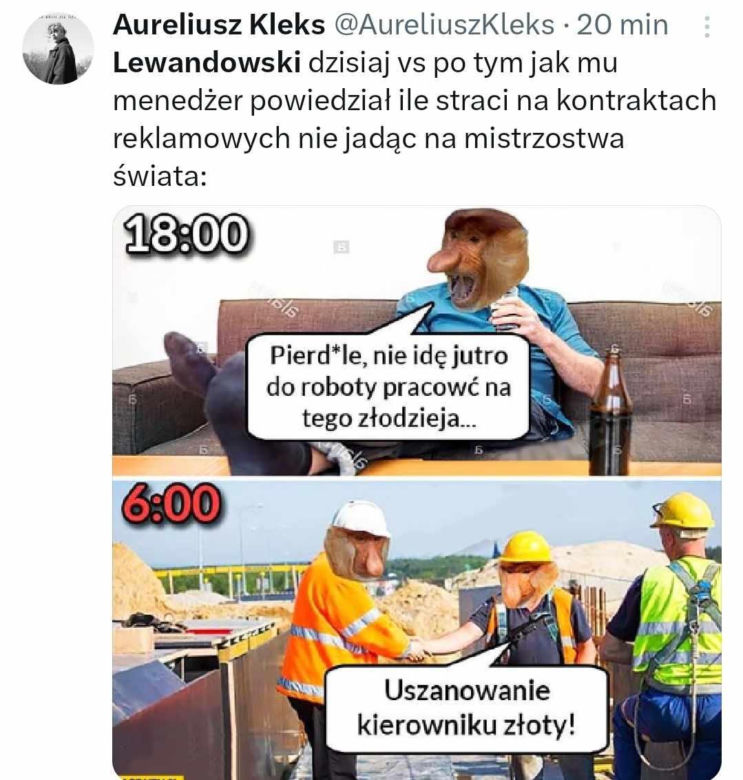 Konflikt Lewandowski - Probierz najlepsze MEMY