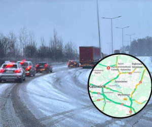 Zablokowany węzeł Murckowska. Kierowcy utknęli w korkach