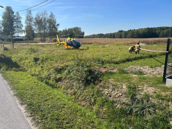 Wiata runęła na 5-letnie dziecko. Lądował śmigłowiec LPR, dziewczynka trafiła do szpitala