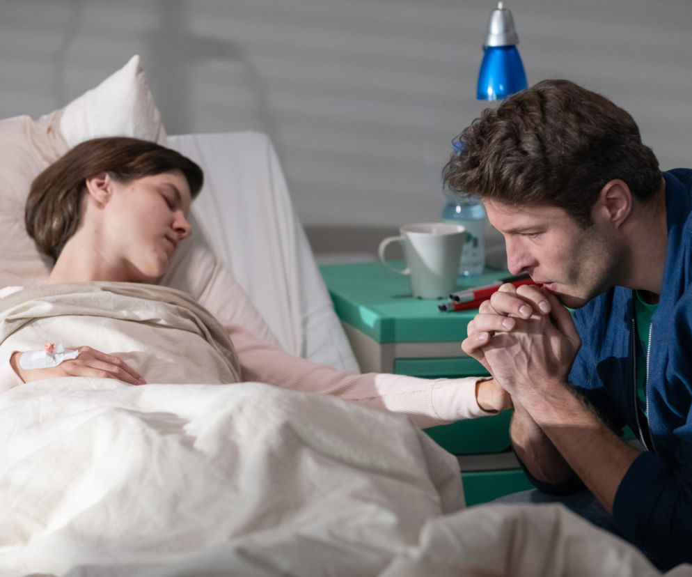 Na Wspólnej, odcinek 2823, Olaf (Maciej Brzoska), Ada (Wiktoria Wolańska)