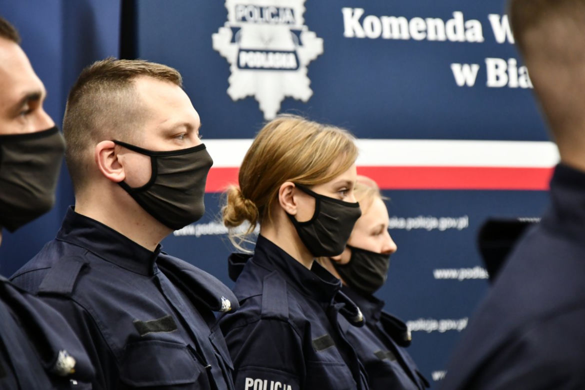 Nowi funkcjonariusze w szeregach podlaskiej policji