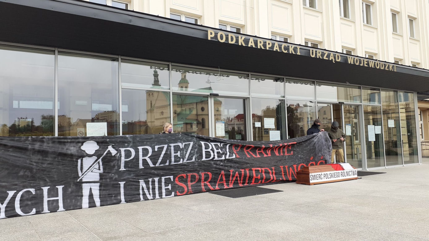 Protest rolników 21 października w Rzeszowie