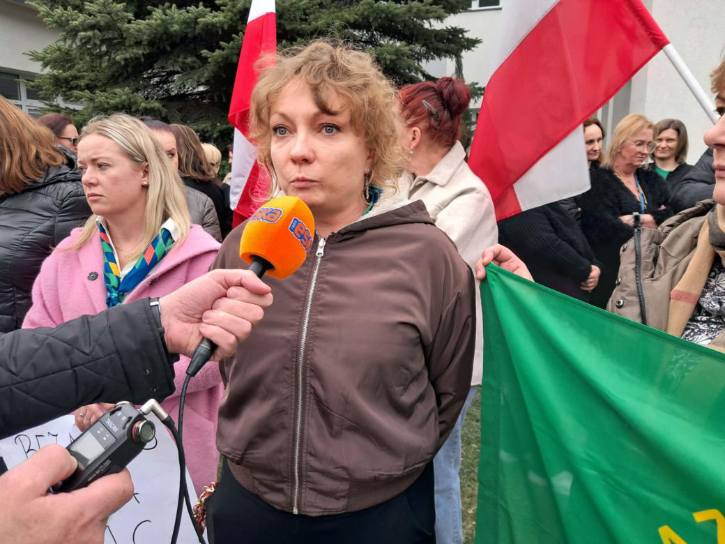 Protest pracowników ZUS-u w Starachowicach