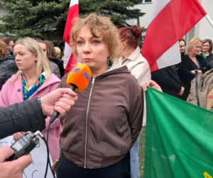 Protest pracowników ZUS-u w Starachowicach
