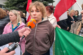Protest pracowników ZUS-u w Starachowicach