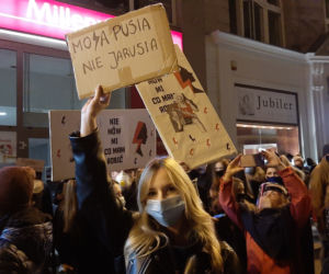 Niedzielny protest w centrum Poznania