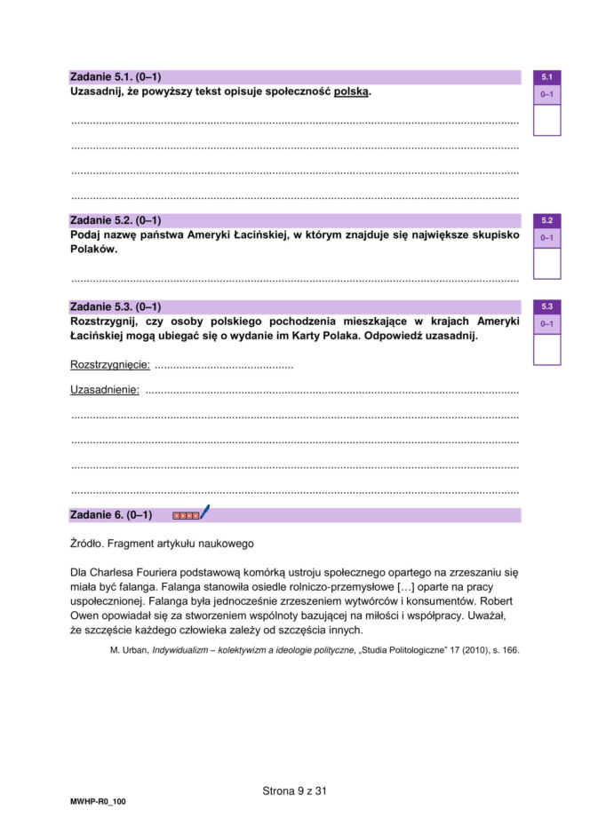 Matura próbna 2026 - WOS. Arkusz CKE