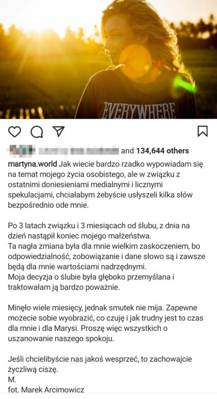 Martyna Wojciechowska: Zostawił ją z dnia na dzień