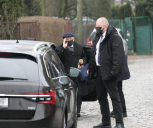 Jarosław Kaczyński po niedzielnej mszy