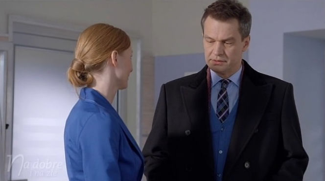 Na dobre i na złe odc. 584. Wiktoria (Katarzyna Dąbrowska), Andrzej Falkowicz (Michał Żebrowski)