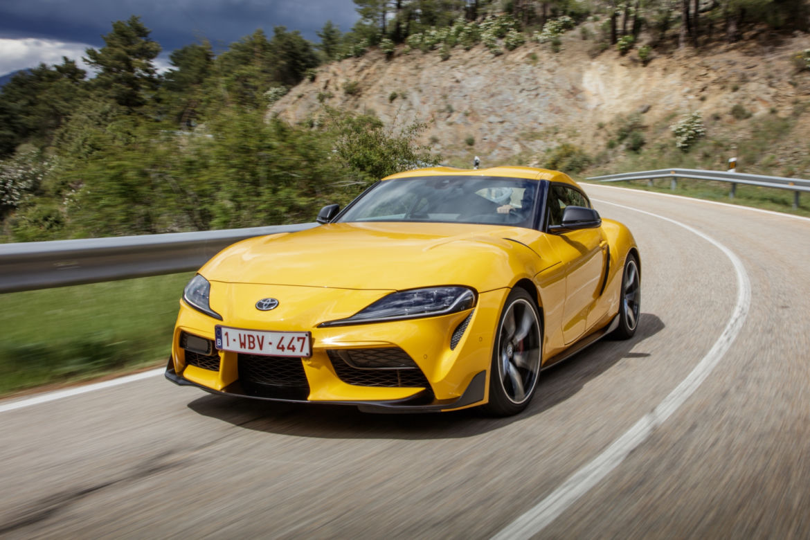 Toyota GR Supra w kolorze Nitro Yellow