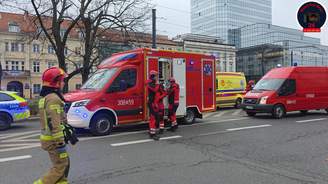 Zderzenie tramwajów i autobusu w Warszawie 18.11.2025