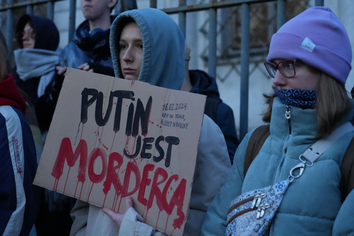 Protest pod ambasadą Rosji w Warszawie