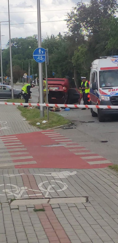 Wypadek na skrzyżowaniu Romanowicza i Parkowej w Tarnowie