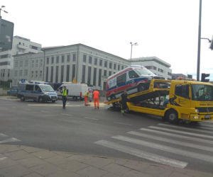 Kolizja na skrzyżowaniu Sczanieckiej i Emilii Plater