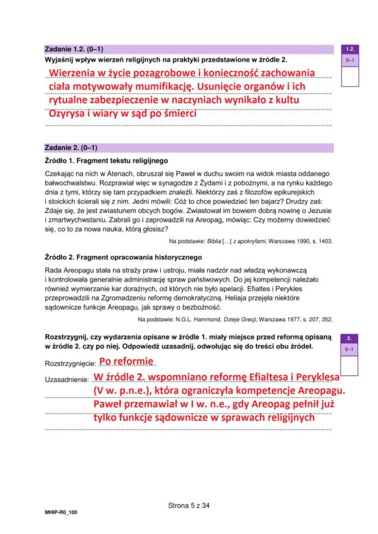 Matura 2025 historia rozszerzona - odpowiedzi do wszystkich zadań z arkusza CKE 19.05.2025 - Formuła 2023	