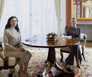 Marta Nawrocka w garniturach