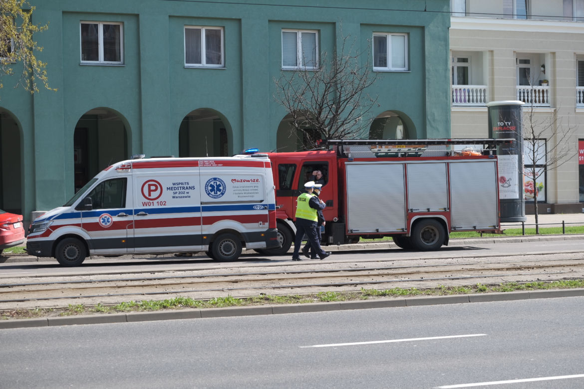 Zderzenie taksówkarzy w Śródmieściu