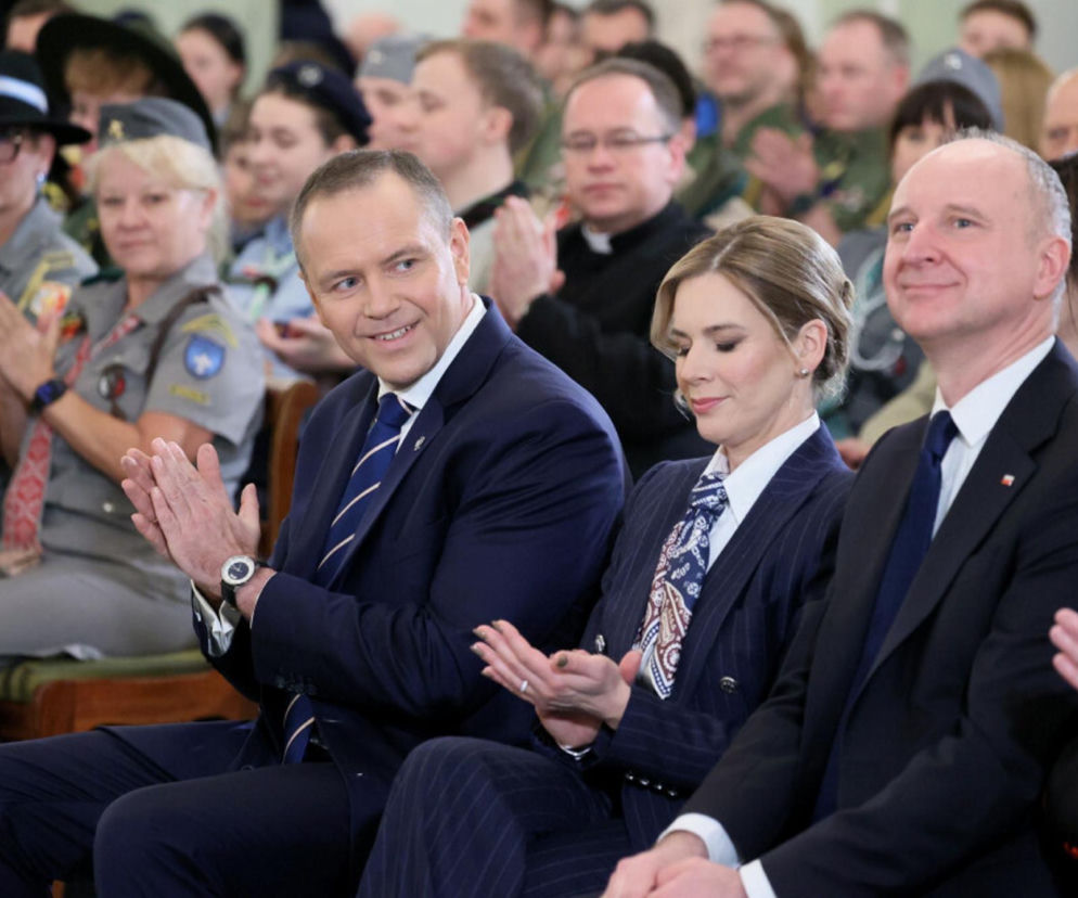Marta Nawrocka uroczystym spotkaniu z harcerzami