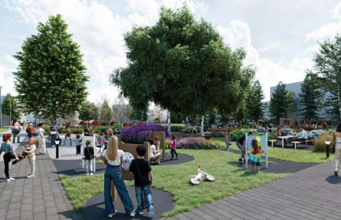 Metamorfoza wokół SP 11 w Starachowicach. Zobacz, jak zmieni się przestrzeń przy „Ekoszkole” dzięki funduszom szwajcarskim