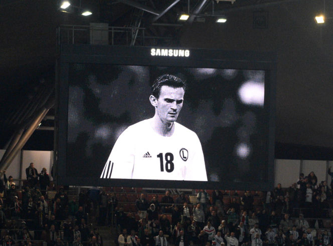 Legia - Zagłębie: Żona, brat i dzieci Jacka Magiery dziękują kibicom