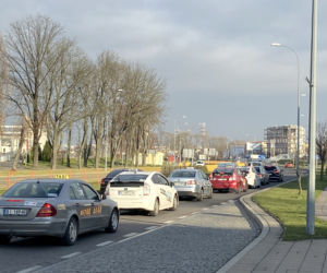 Białystok. Protest taksówkarzy 25.XI.2020