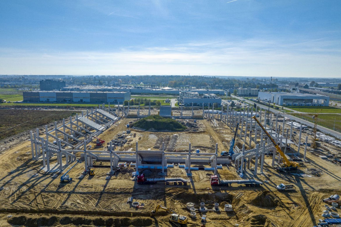 Budowa stadionu w Opolu - październik 2022