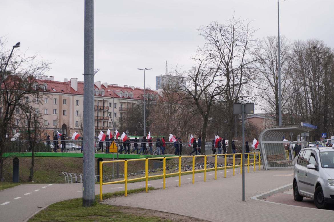 Protest rolników w Białymstoku. Przemarsz ulicami miasta 4 marca