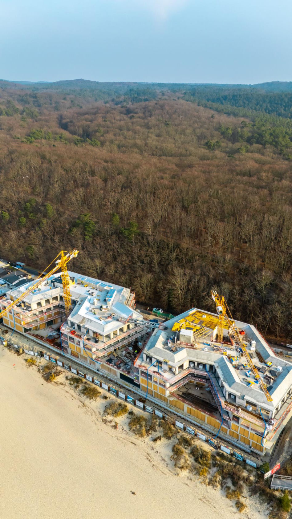 The Sea Resort w Międzyzdrojach podczas budowy