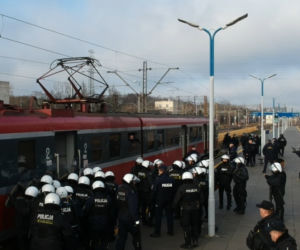 Szkolenie służb na dworcu Łódź Kaliska