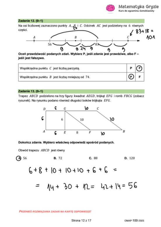 Egzamin ósmoklasisty 2025 - matematyka