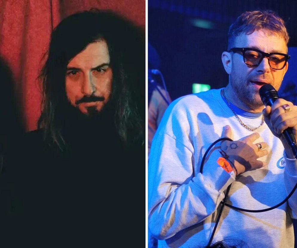 Muzycy Uncle Acid & the Deadbeats obok Damona Albarna z mikrofonem. O konflikcie na Roskilde przeczytasz na EskaRock.
