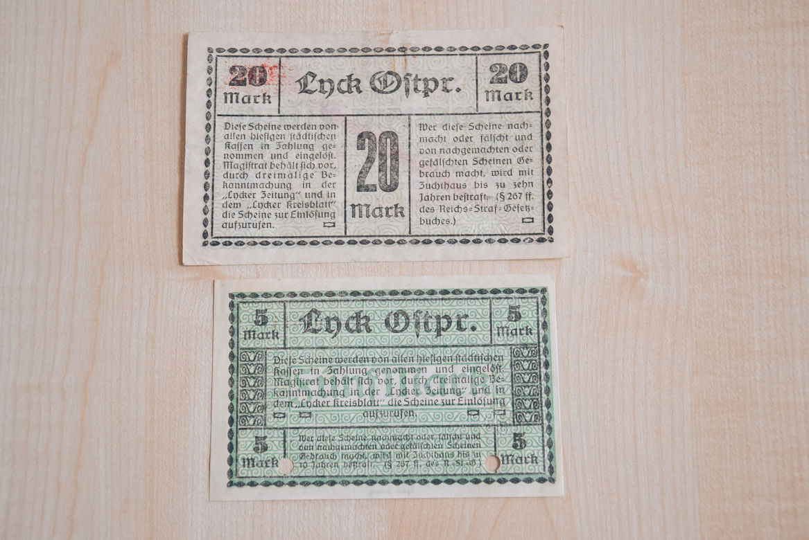 Kolejne notgeldy w zbiorach Muzeum Historycznego w Ełku