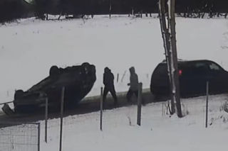 Holował auto...na dachu. Akcja pijanego kierowcy pod Lwówkiem Śląskim