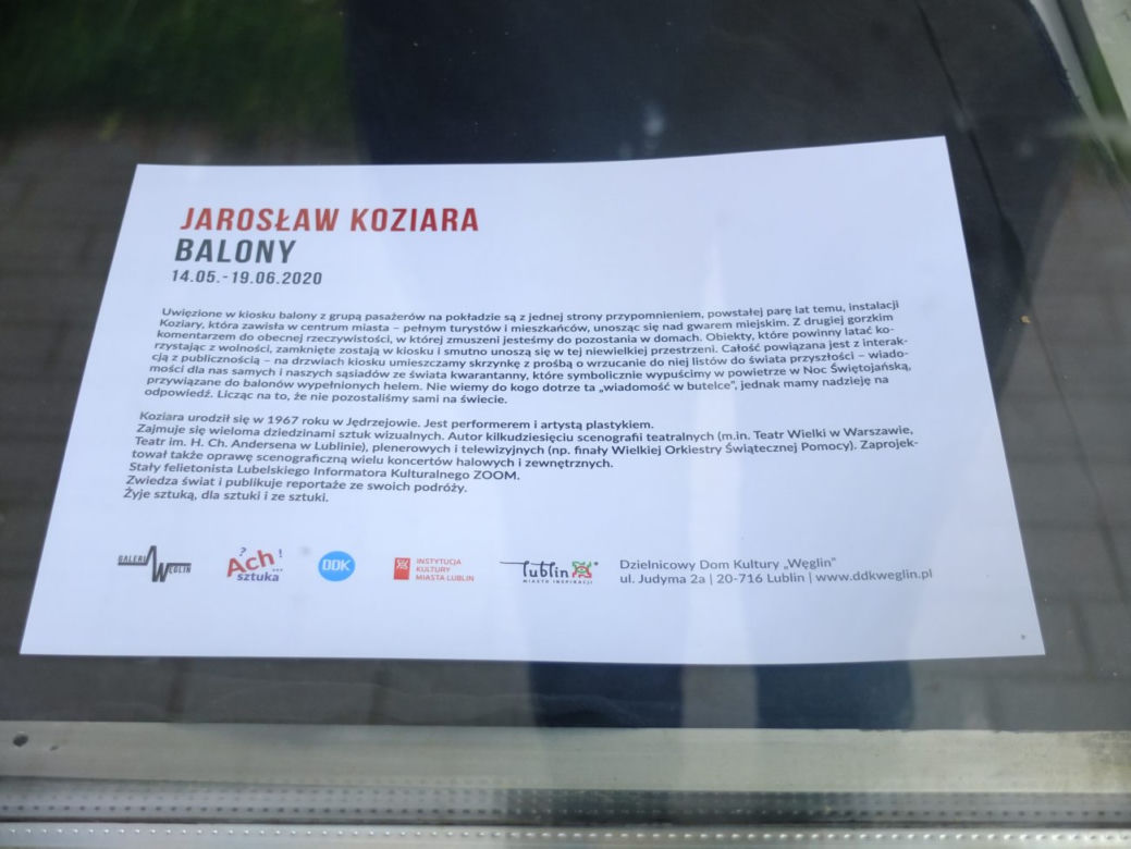 Balonem do przyszłości. Znany artysta zaprasza lublinian