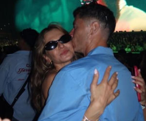 Lewandowscy i Szczęśni na koncercie Bad Bunny'ego