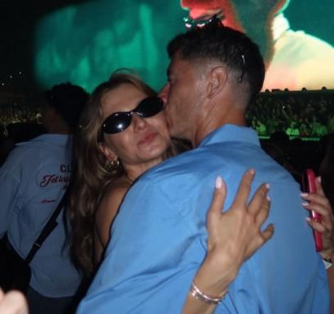 Lewandowscy i Szczęśni na koncercie Bad Bunny'ego