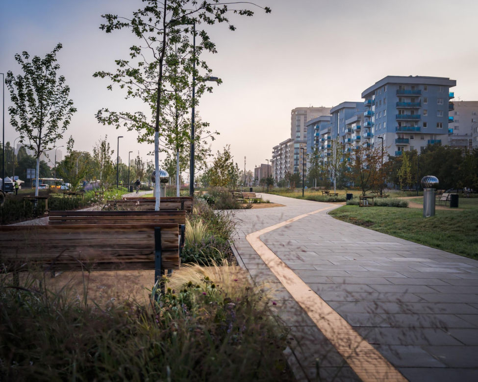 Park nad tunelem POW na Ursynowie - nowy odcinek otwarty na początku września 2025