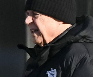 Marek Kondrat z żoną Antoniną Turnau i córką Heleną w Warszawie