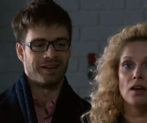 Przyjaciółki odcinek 107, Dagmar (Marcin Korcz), Patrycja (Joanna Liszowska)