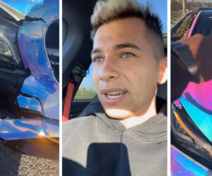 Karol Friz Wiśniewski miał stłuczkę w Mercedesie-AMG CLA 45